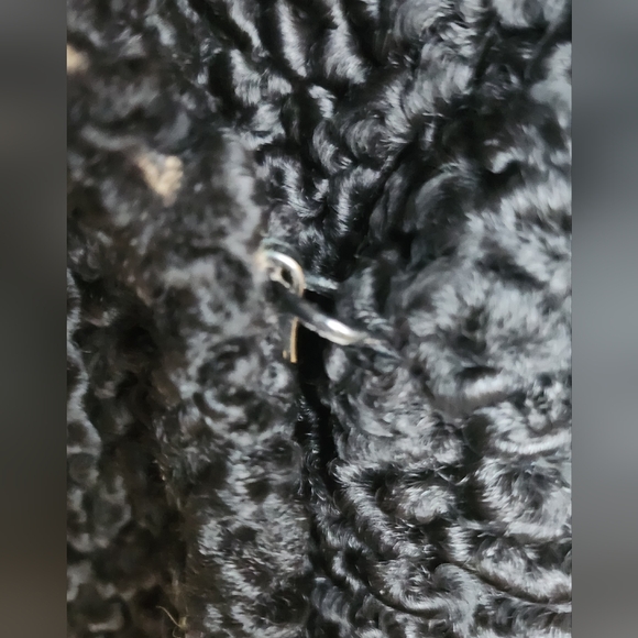 1950s Curly lamb wool and mink coat - Picture 14 of 16